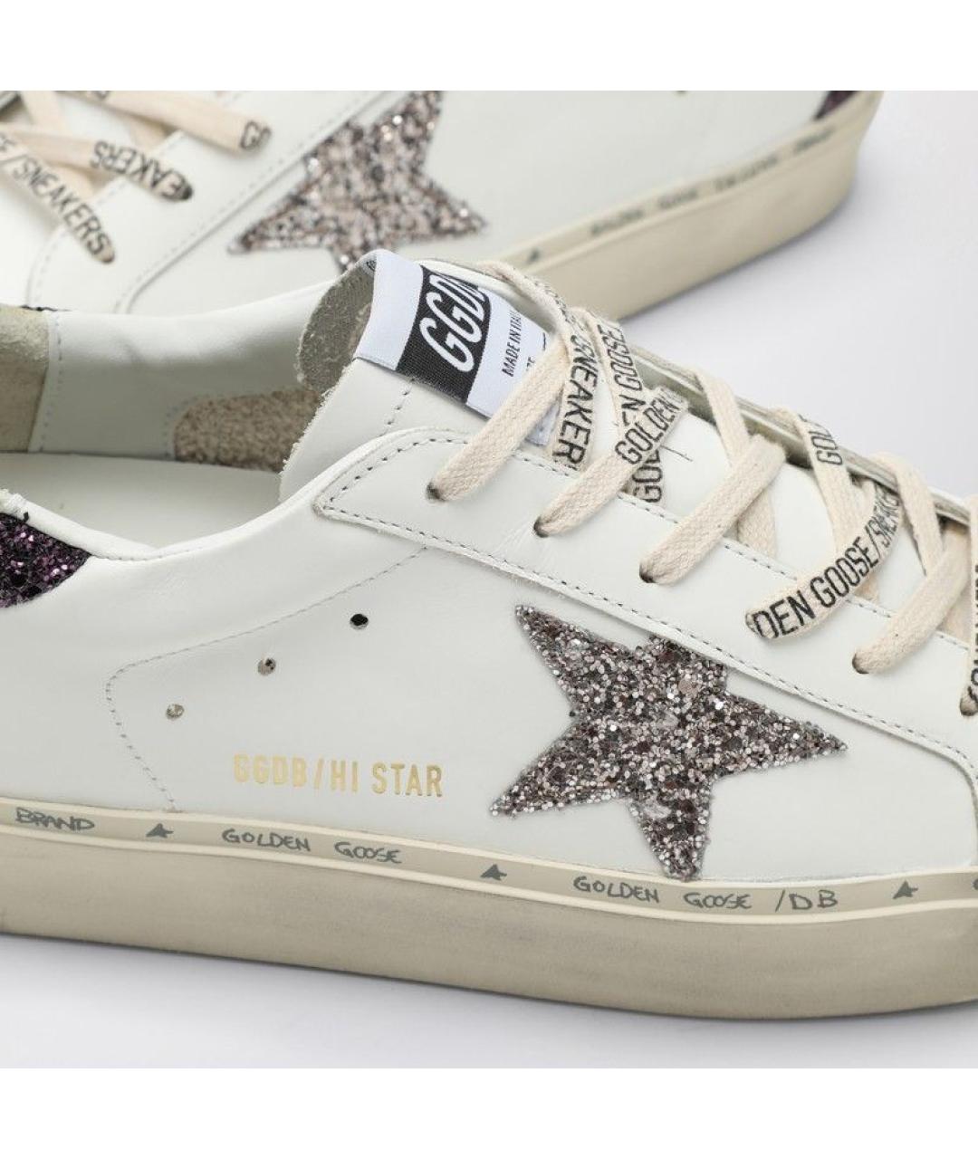 GOLDEN GOOSE DELUXE BRAND Белые кожаные кеды, фото 5