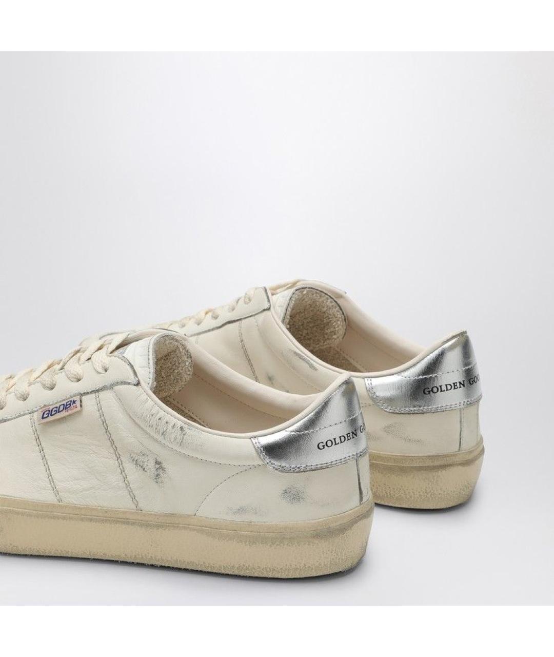 GOLDEN GOOSE DELUXE BRAND Белые кожаные низкие кроссовки / кеды, фото 5