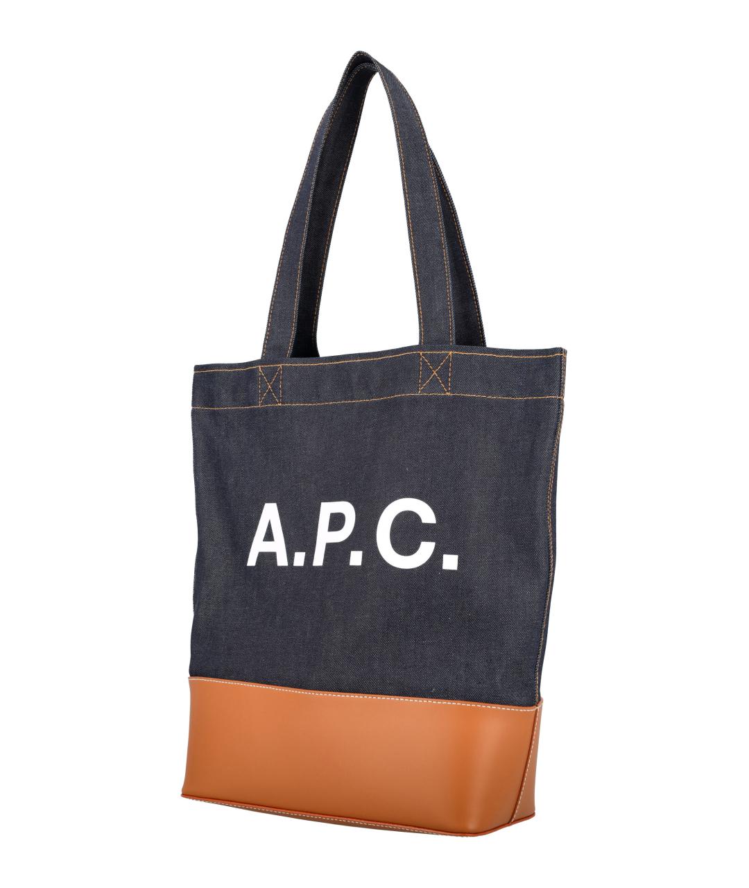 A.P.C. Мульти хлопковая сумка тоут, фото 3