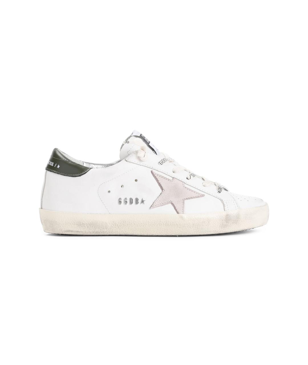 GOLDEN GOOSE DELUXE BRAND Белые кожаные кеды, фото 1