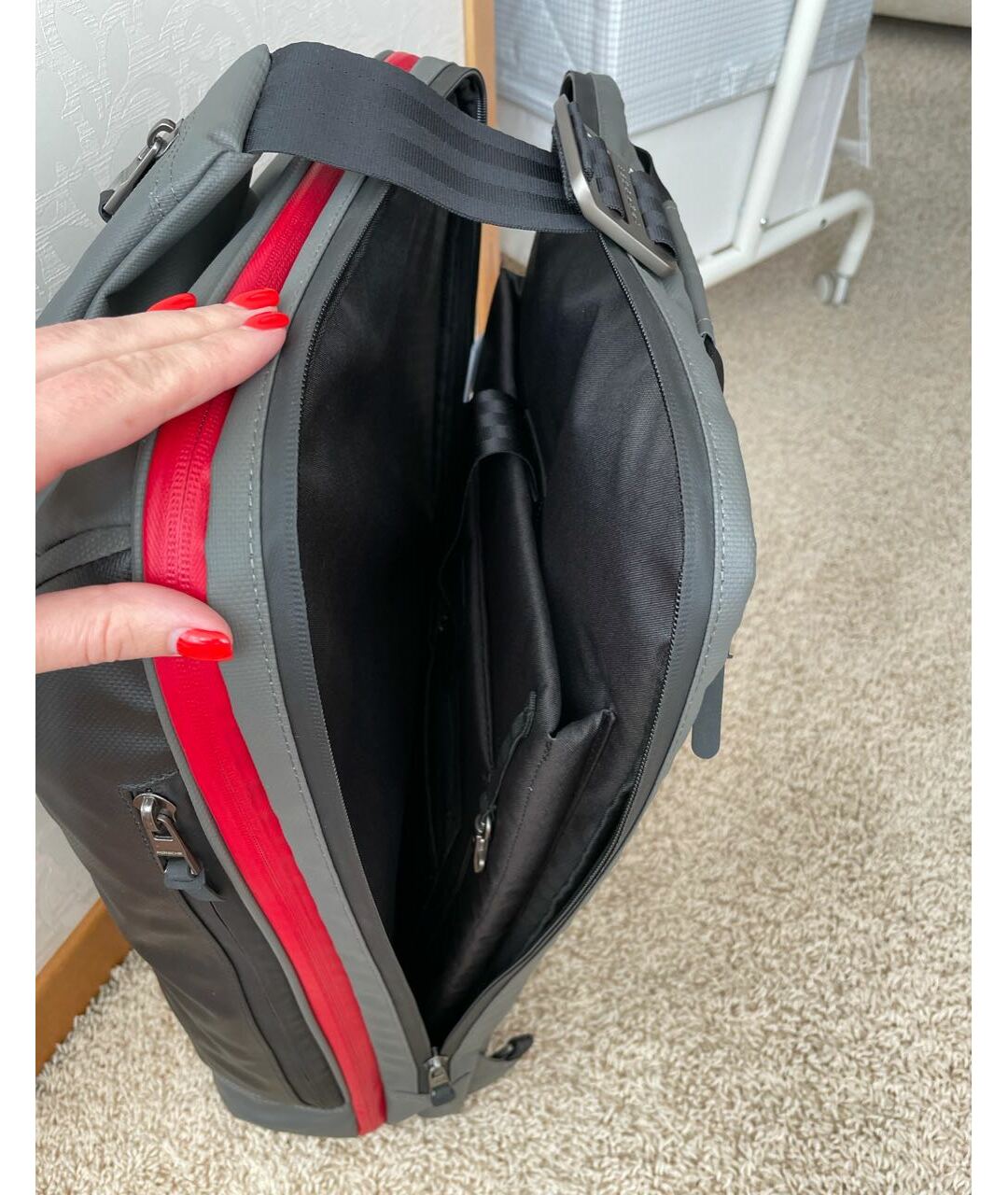 PORSCHE Антрацитовый синтетический рюкзак, фото 3