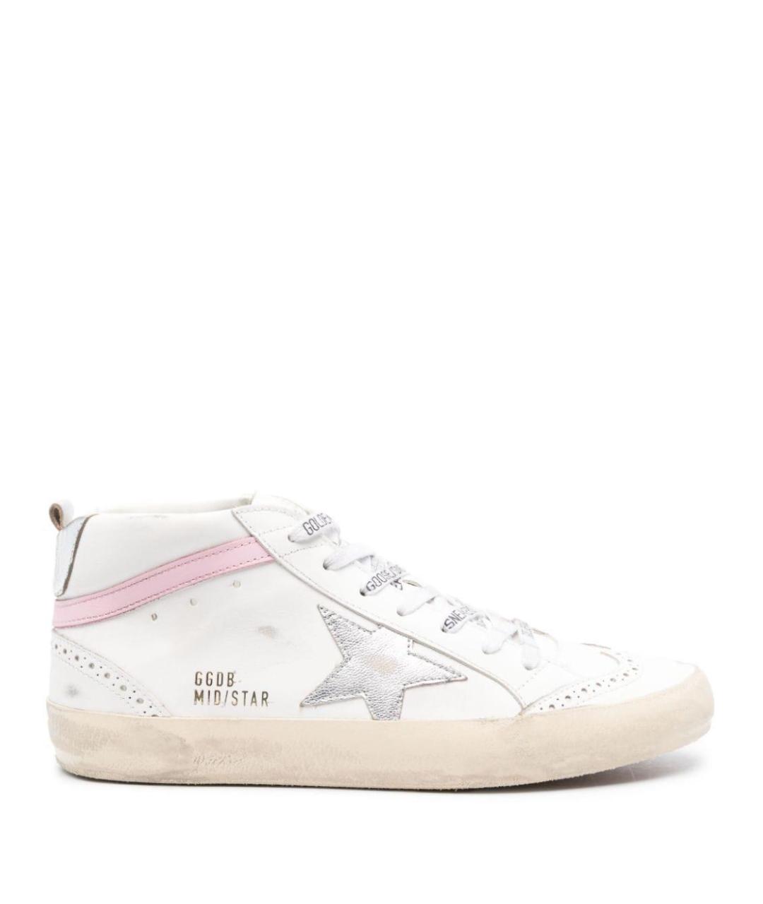 GOLDEN GOOSE DELUXE BRAND Белые кожаные кеды, фото 1