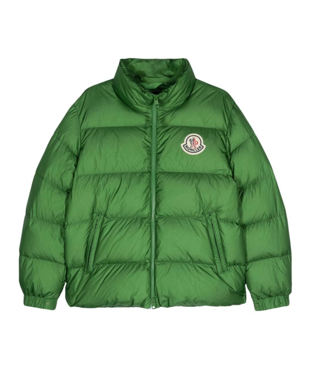 MONCLER Зеленый пуховик, фото 1