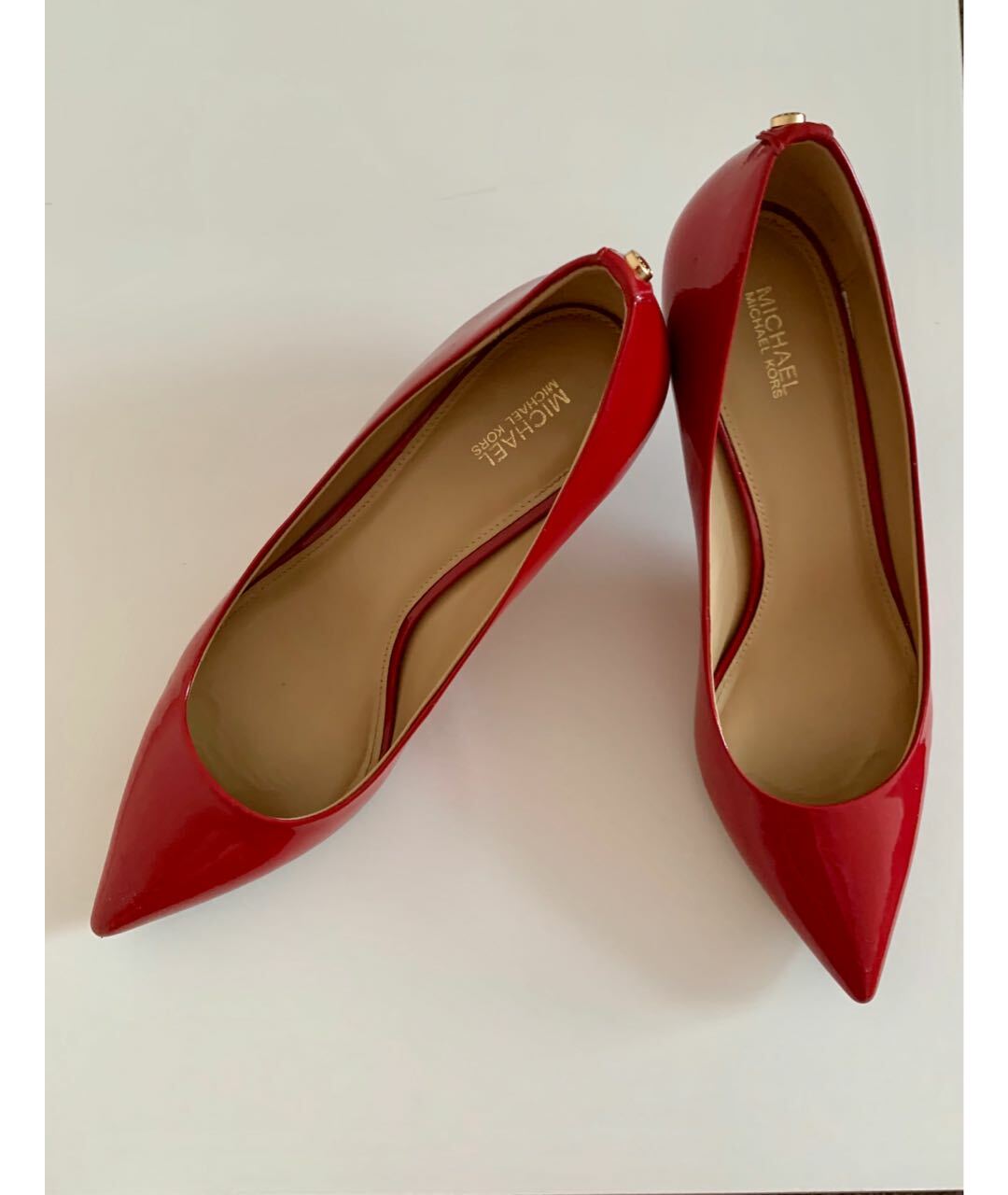MICHAEL KORS Красные туфли из лакированной кожи, фото 2