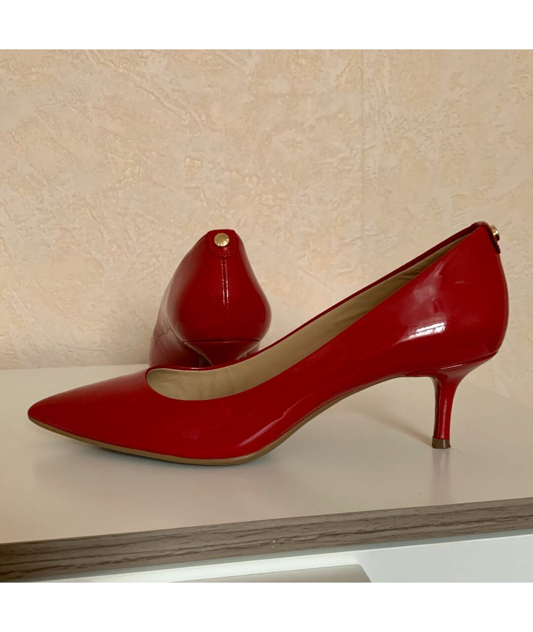 MICHAEL KORS Красные туфли из лакированной кожи, фото 5