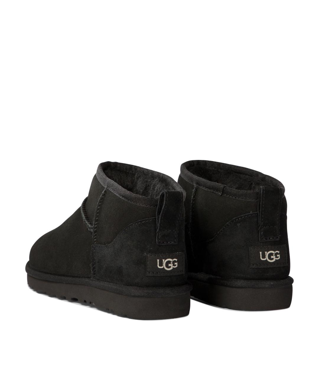 UGG AUSTRALIA Черные низкие ботинки, фото 4