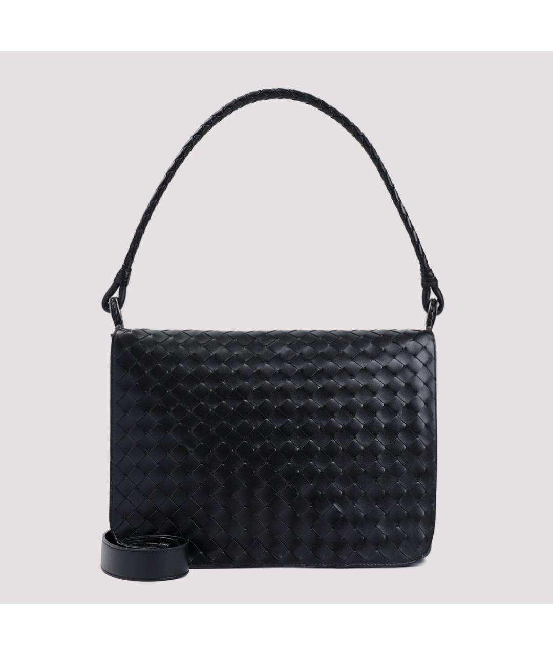 BOTTEGA VENETA Черная сумка на плечо, фото 2