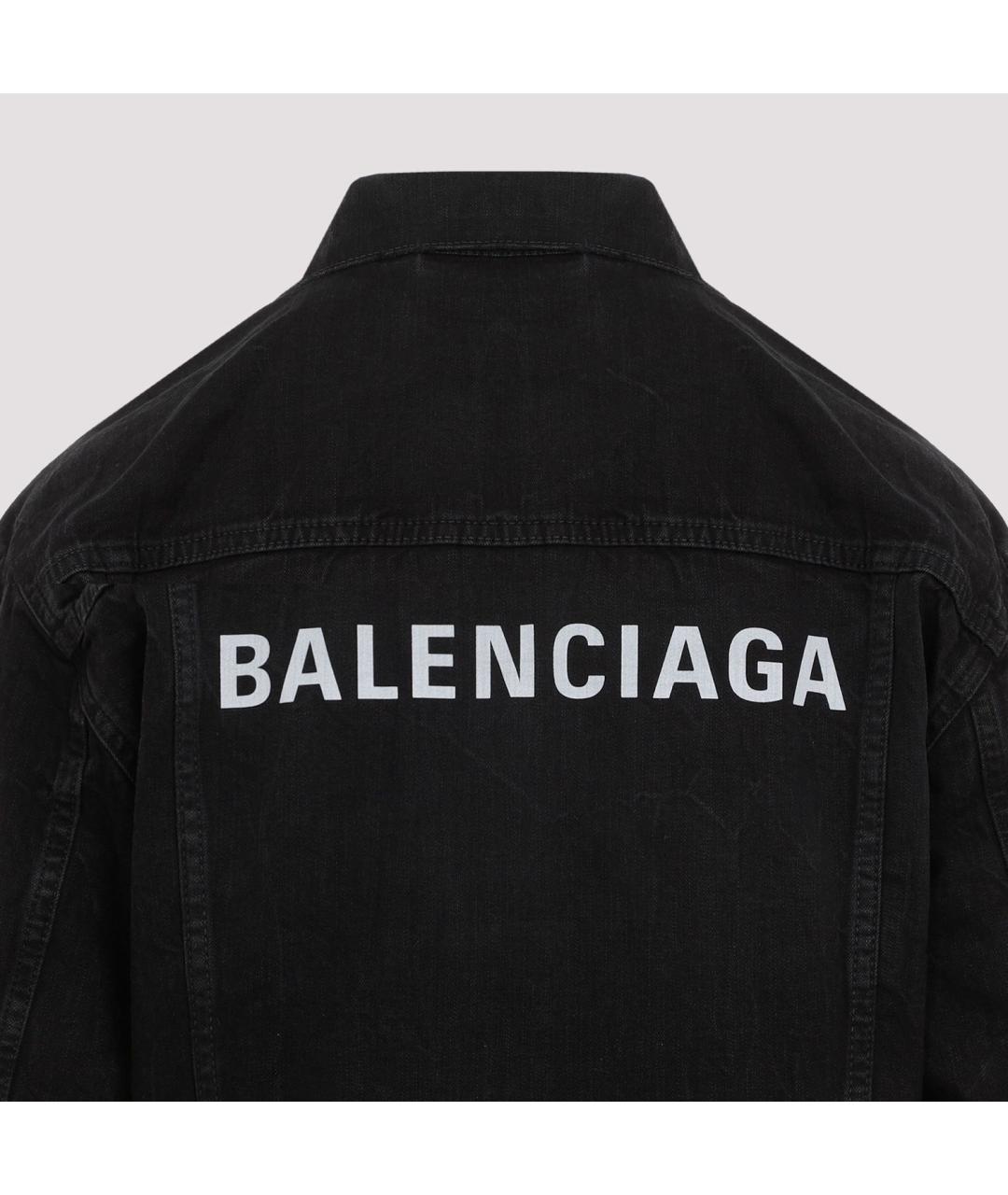 BALENCIAGA Черная хлопковая куртка, фото 4