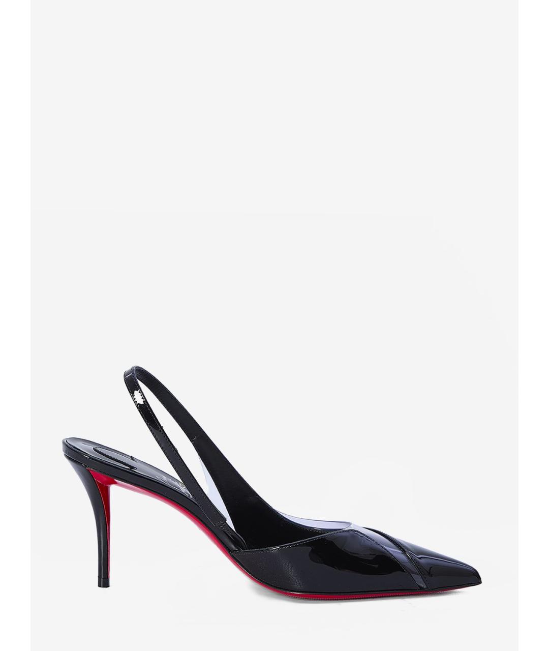 CHRISTIAN LOUBOUTIN Черные кожаные туфли, фото 4