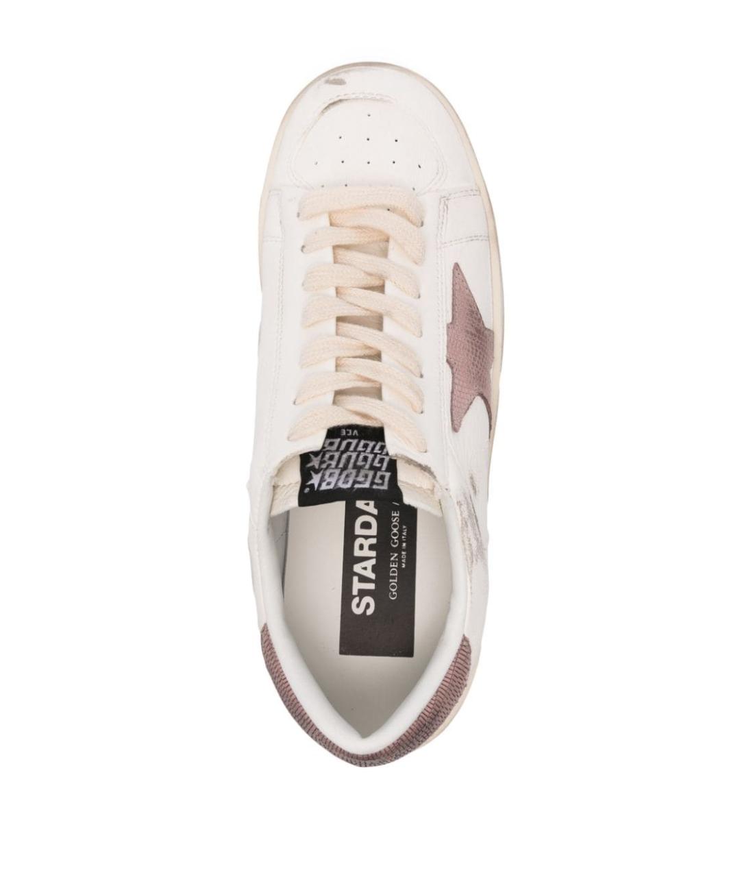 GOLDEN GOOSE DELUXE BRAND Белые кожаные кеды, фото 3
