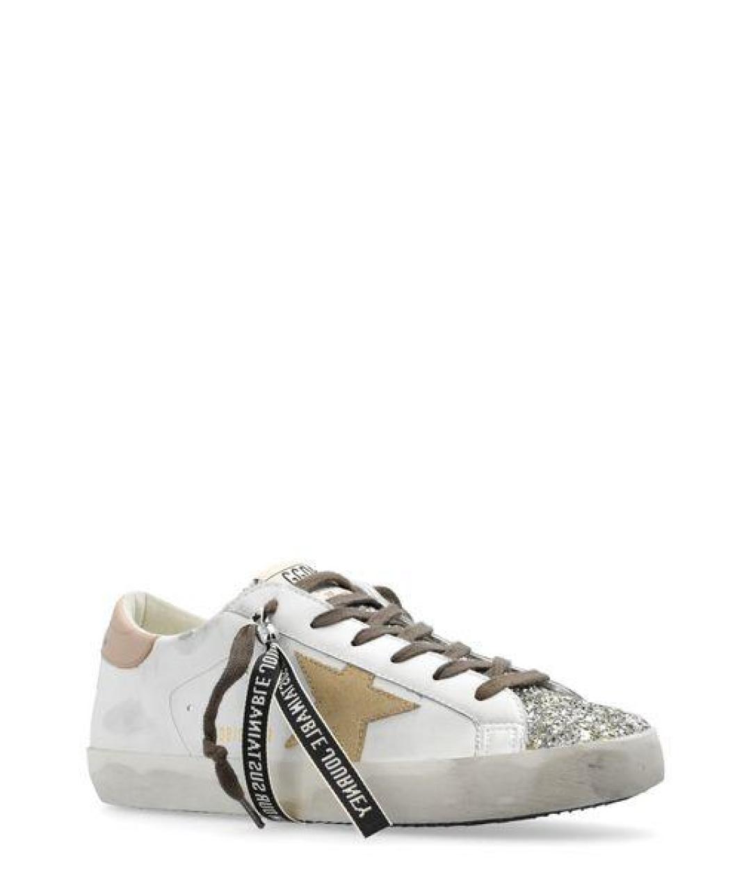 GOLDEN GOOSE DELUXE BRAND Белые кожаные кеды, фото 2