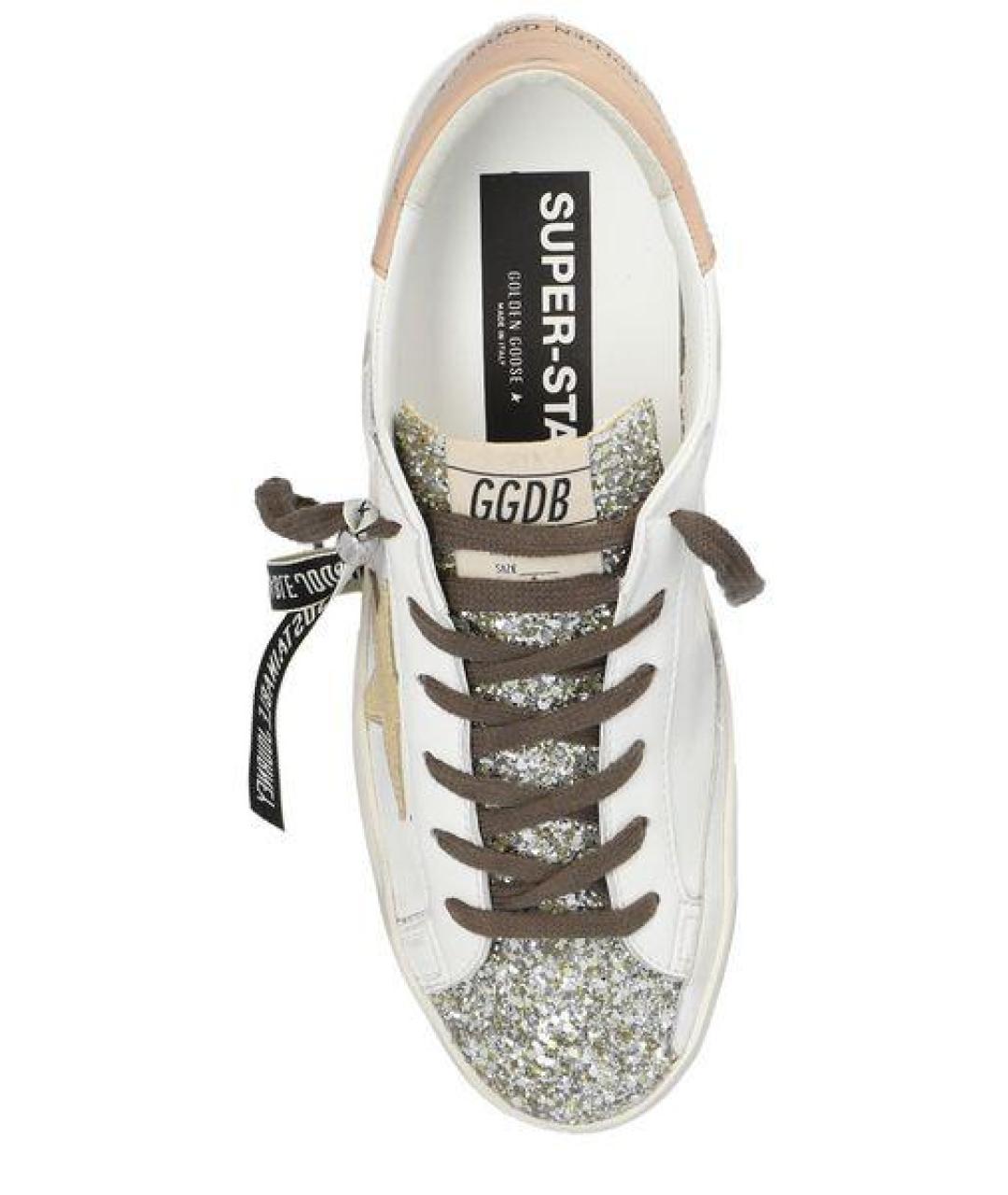 GOLDEN GOOSE DELUXE BRAND Белые кожаные кеды, фото 4