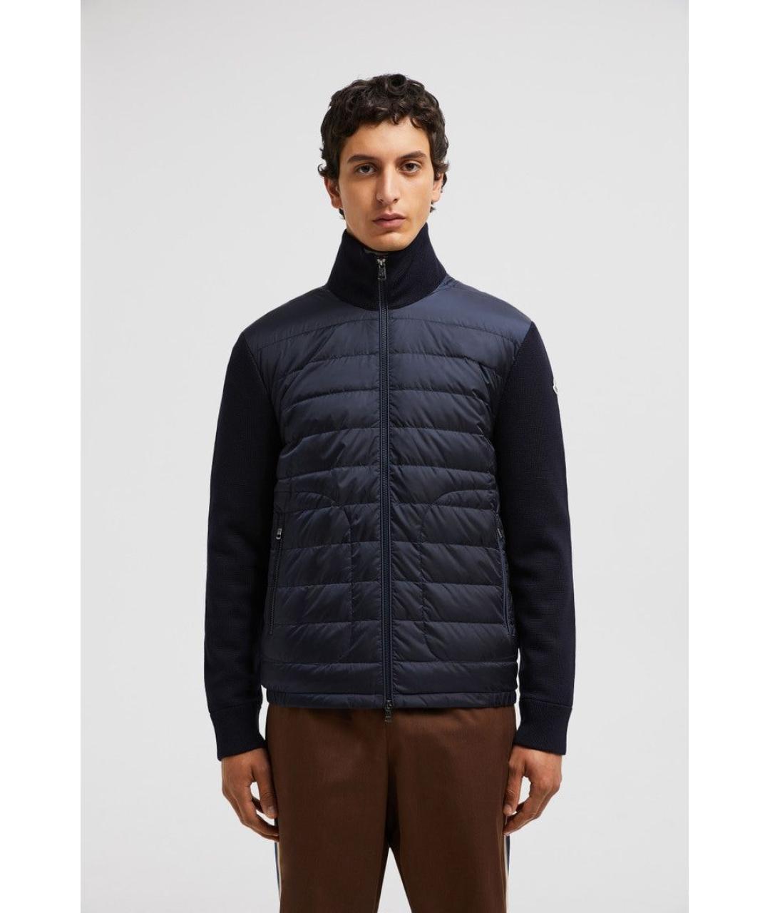 MONCLER Синяя шерстяная куртка, фото 2