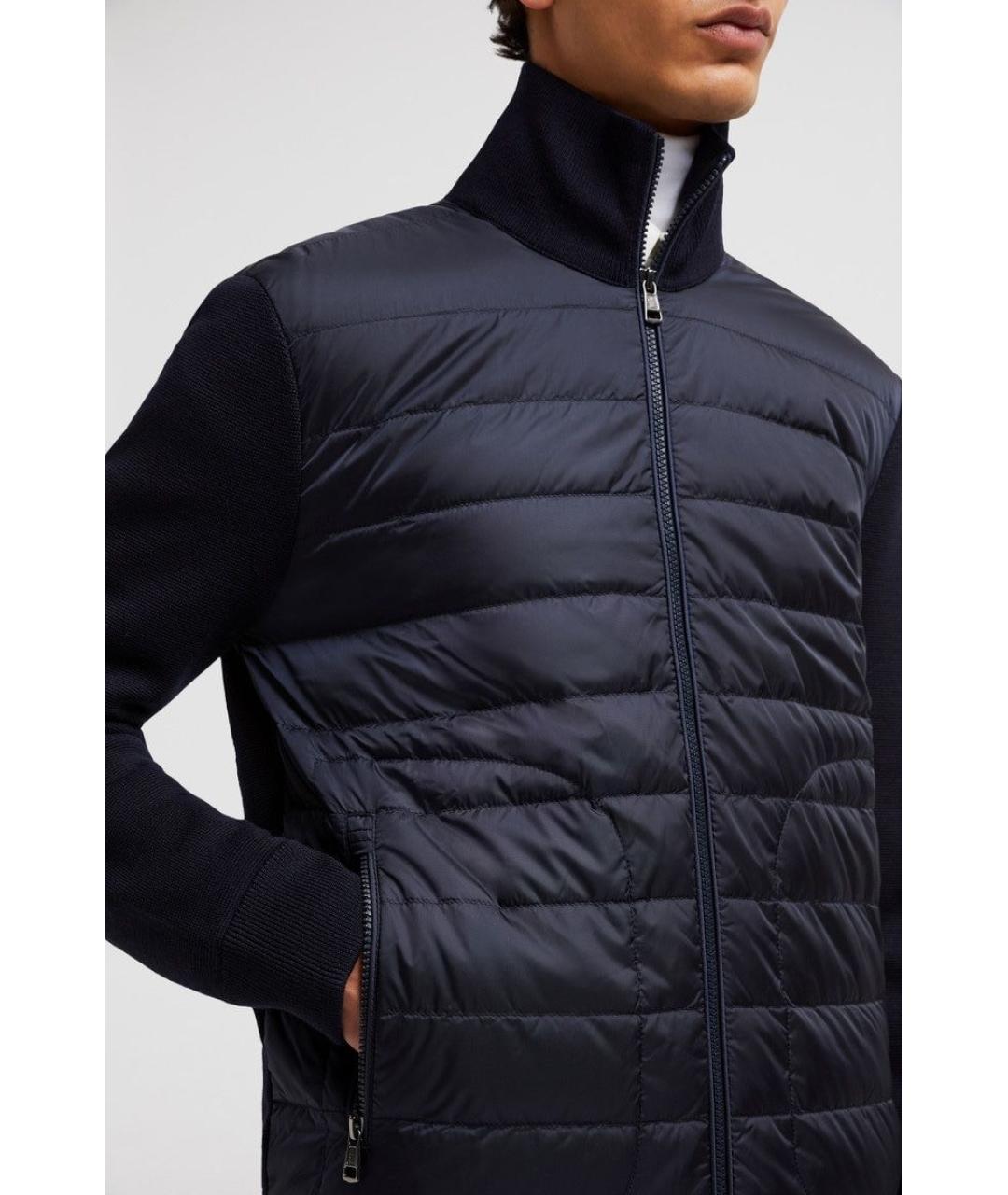 MONCLER Синяя шерстяная куртка, фото 5