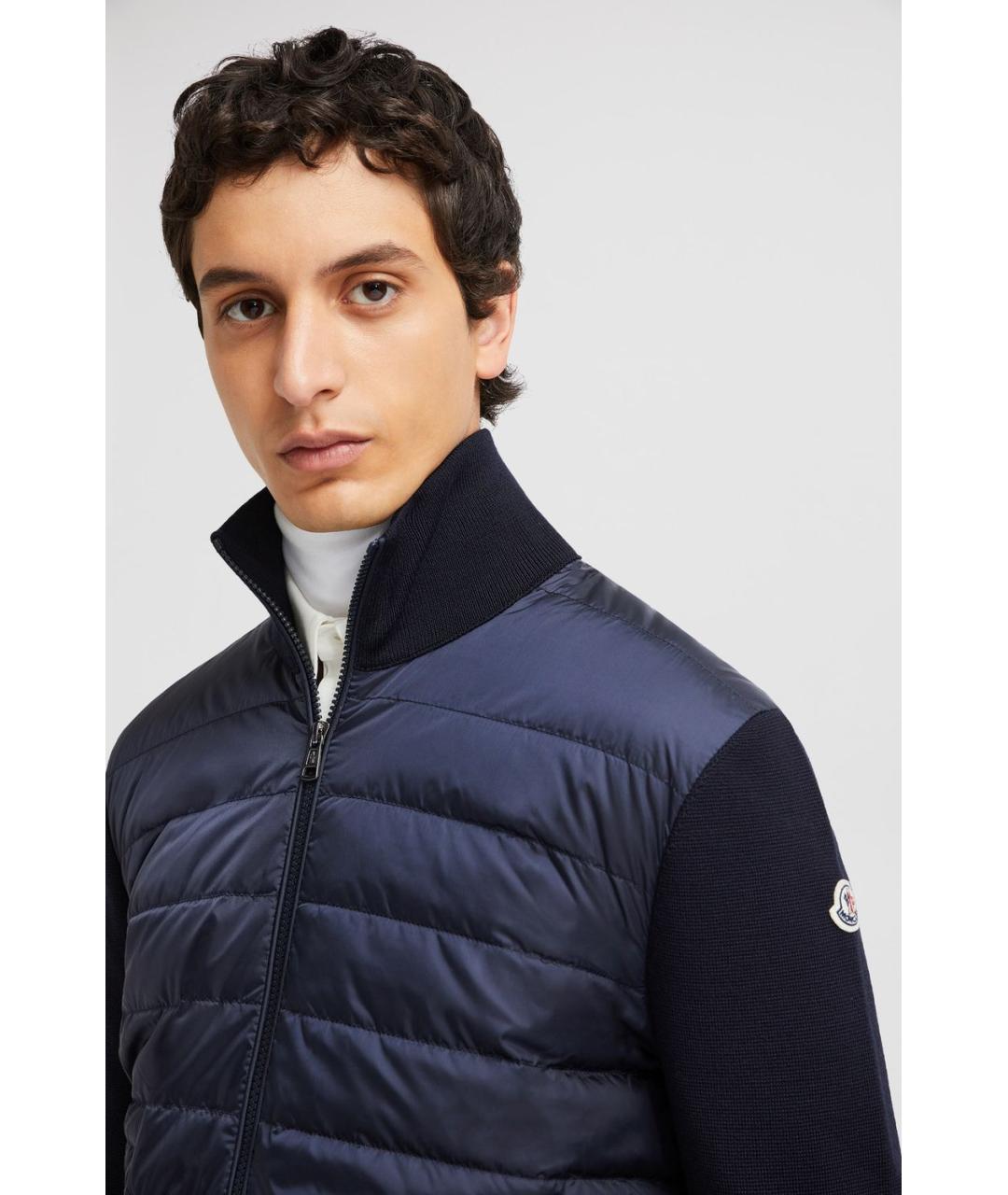 MONCLER Синяя шерстяная куртка, фото 3