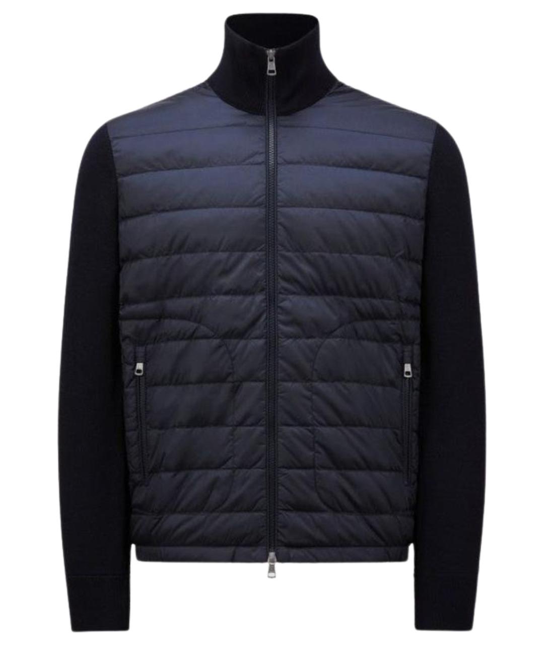 MONCLER Синяя шерстяная куртка, фото 1