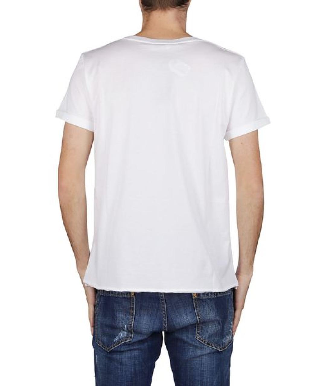 SAINT LAURENT Белая хлопковая футболка, фото 4