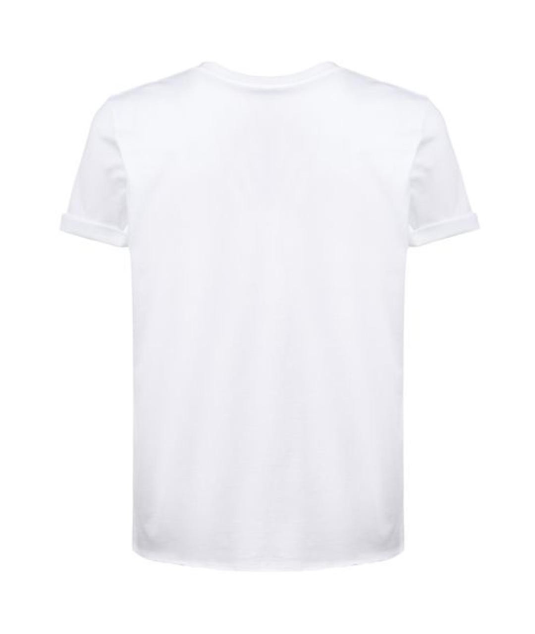 SAINT LAURENT Белая хлопковая футболка, фото 2
