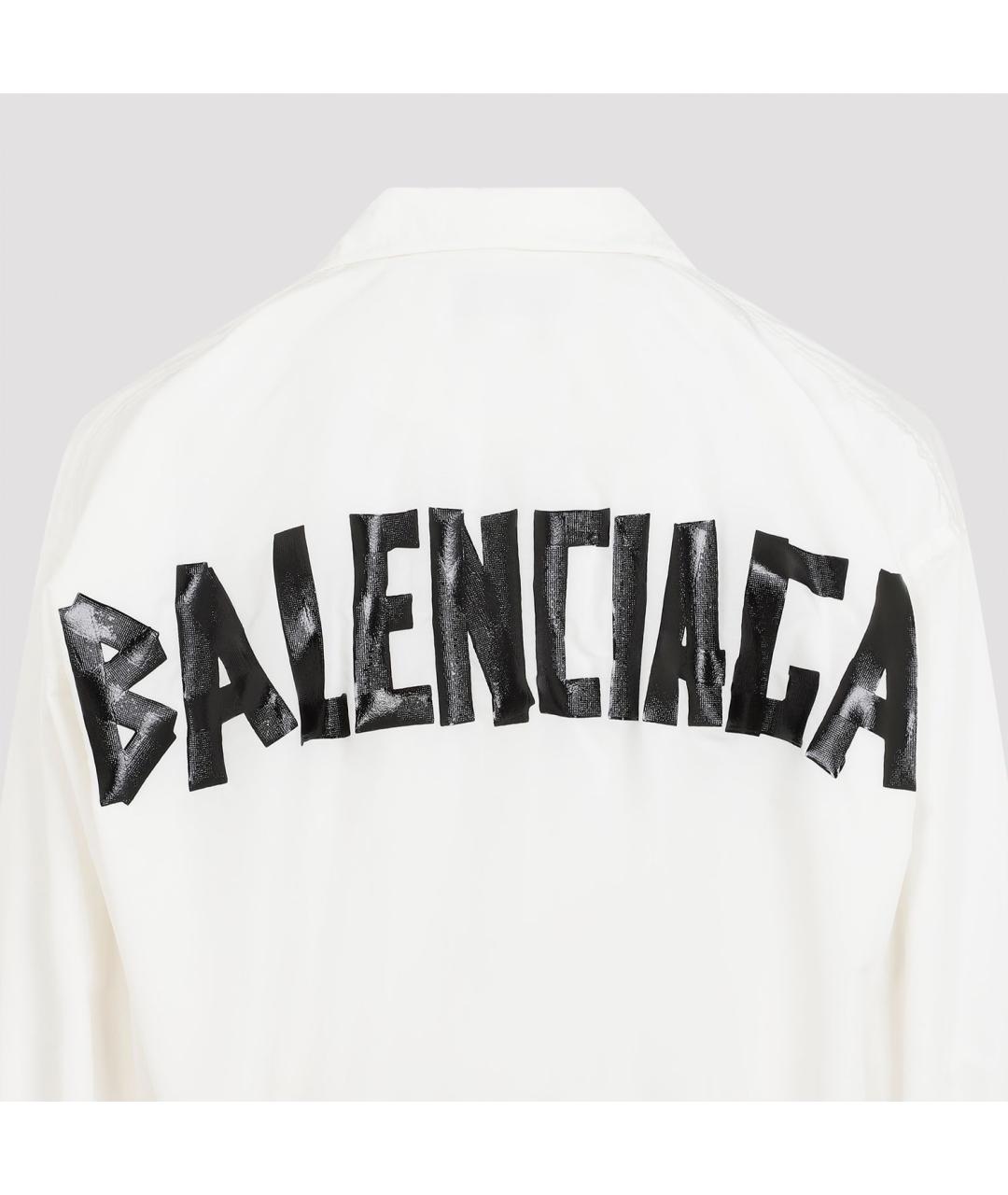 BALENCIAGA Белая хлопковая куртка, фото 4