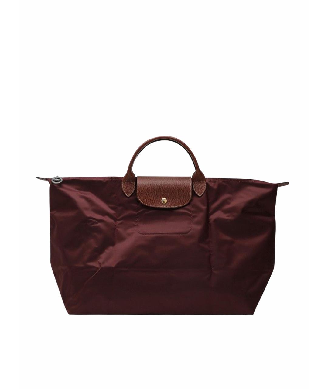 LONGCHAMP Бордовая сумка тоут, фото 1