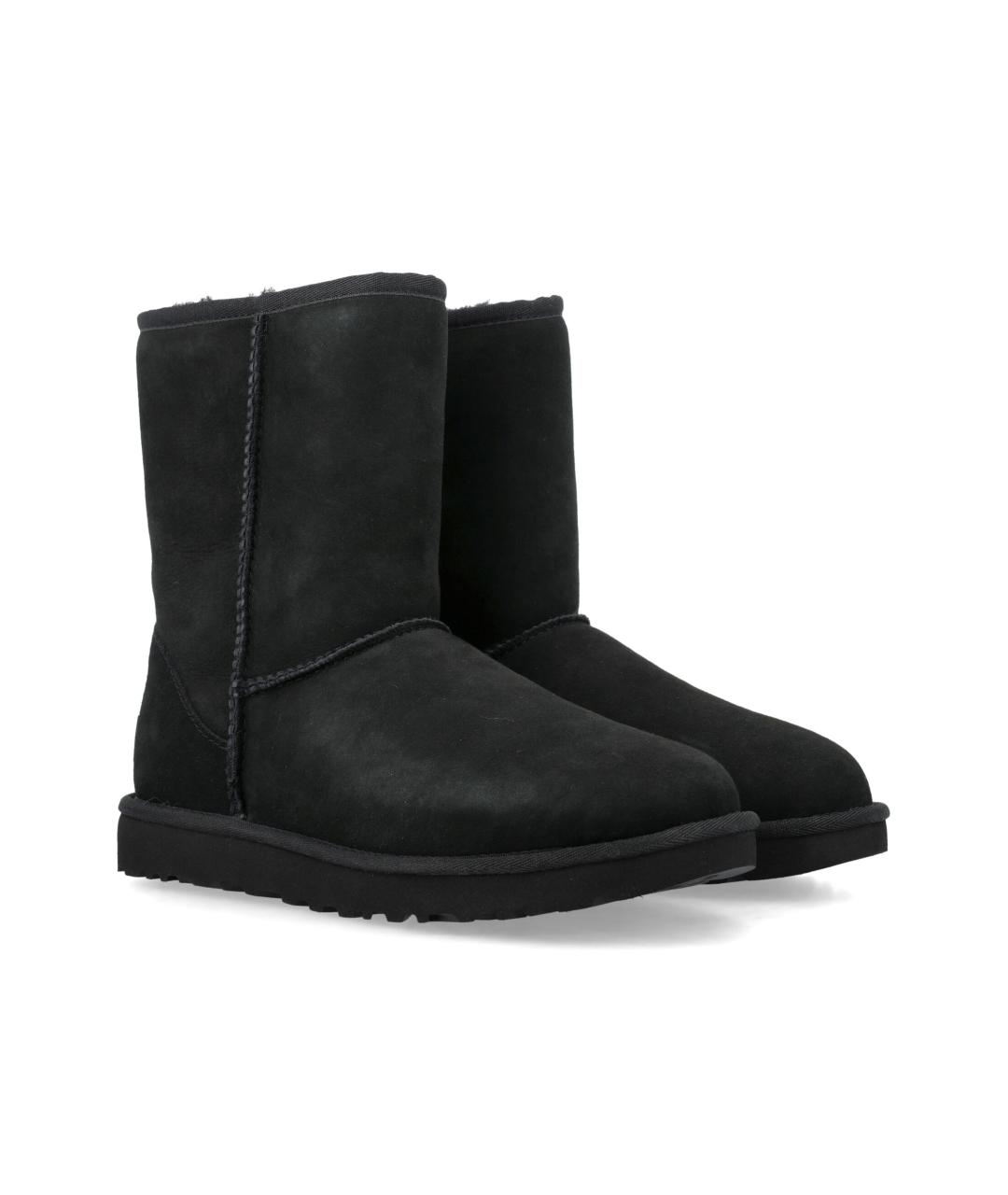 UGG AUSTRALIA Черные кожаные ботинки, фото 2
