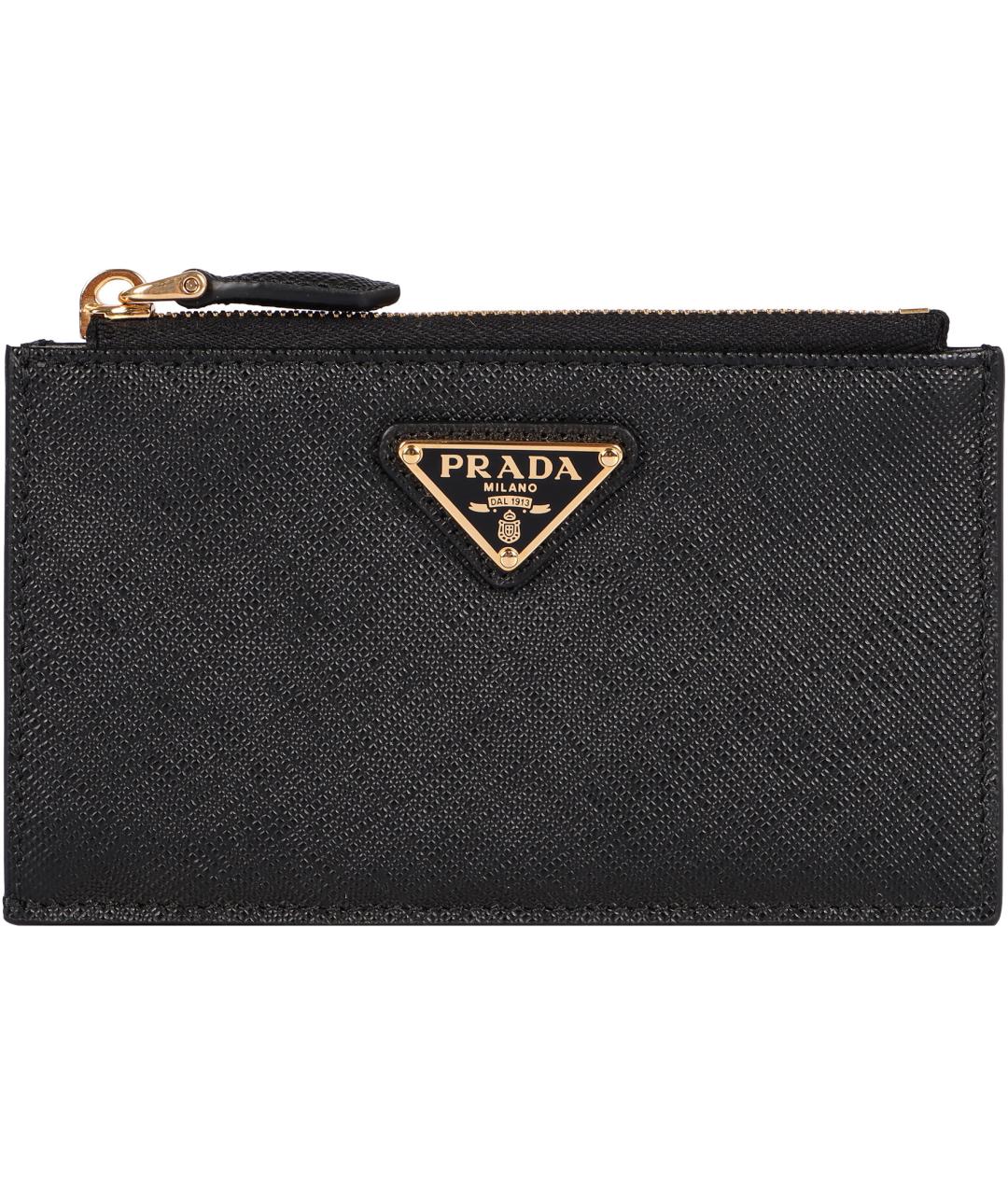 PRADA Черный кожаный кардхолдер, фото 2