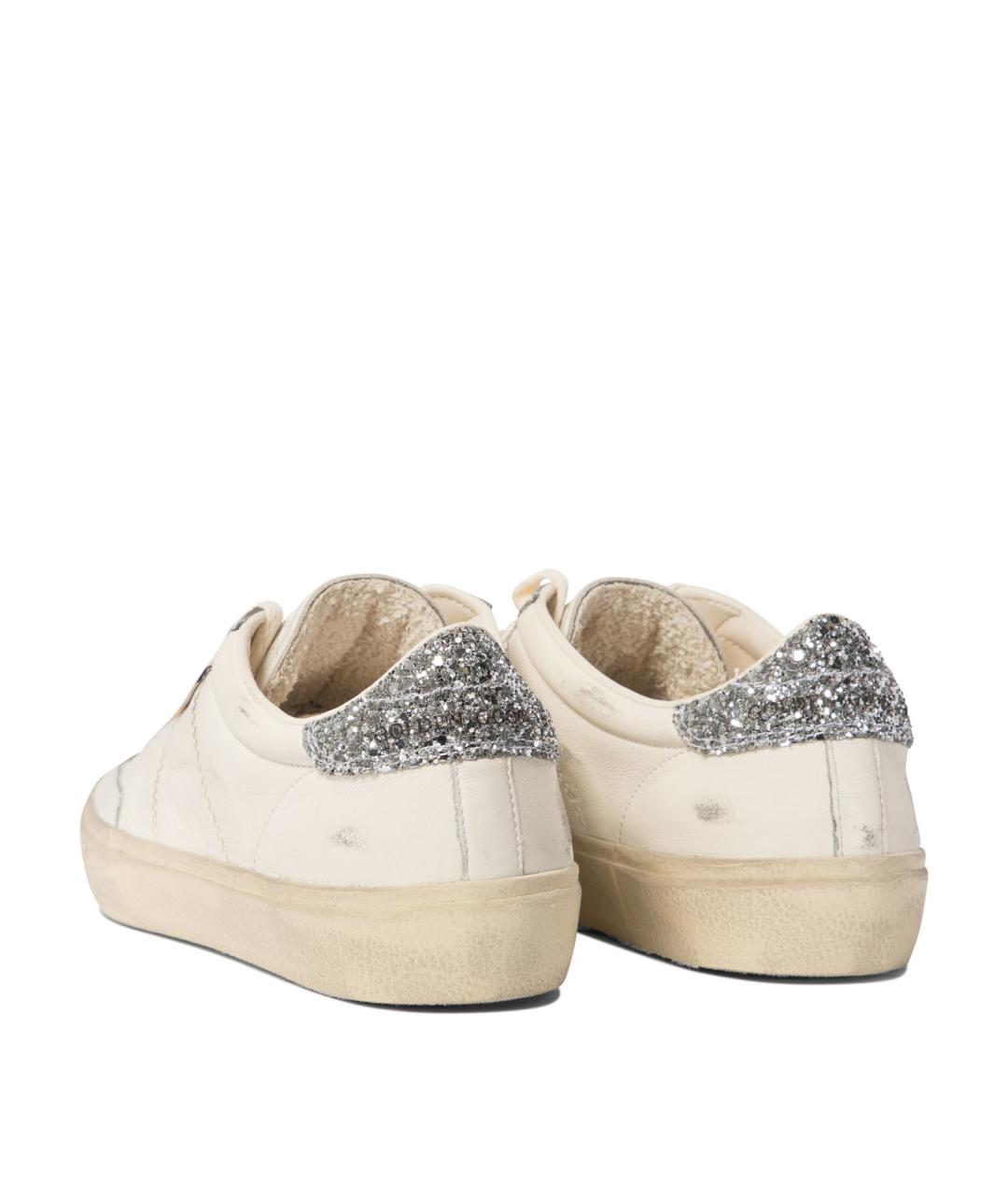 GOLDEN GOOSE DELUXE BRAND Белые кожаные кроссовки, фото 4