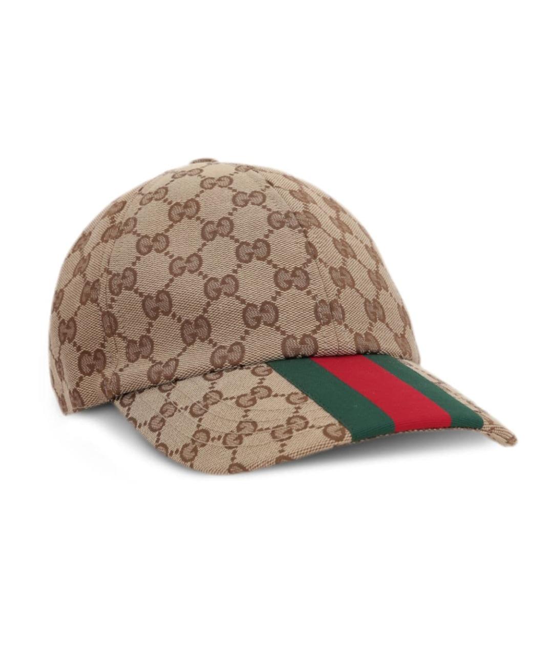 GUCCI Бежевая синтетическая кепка/бейсболка, фото 2