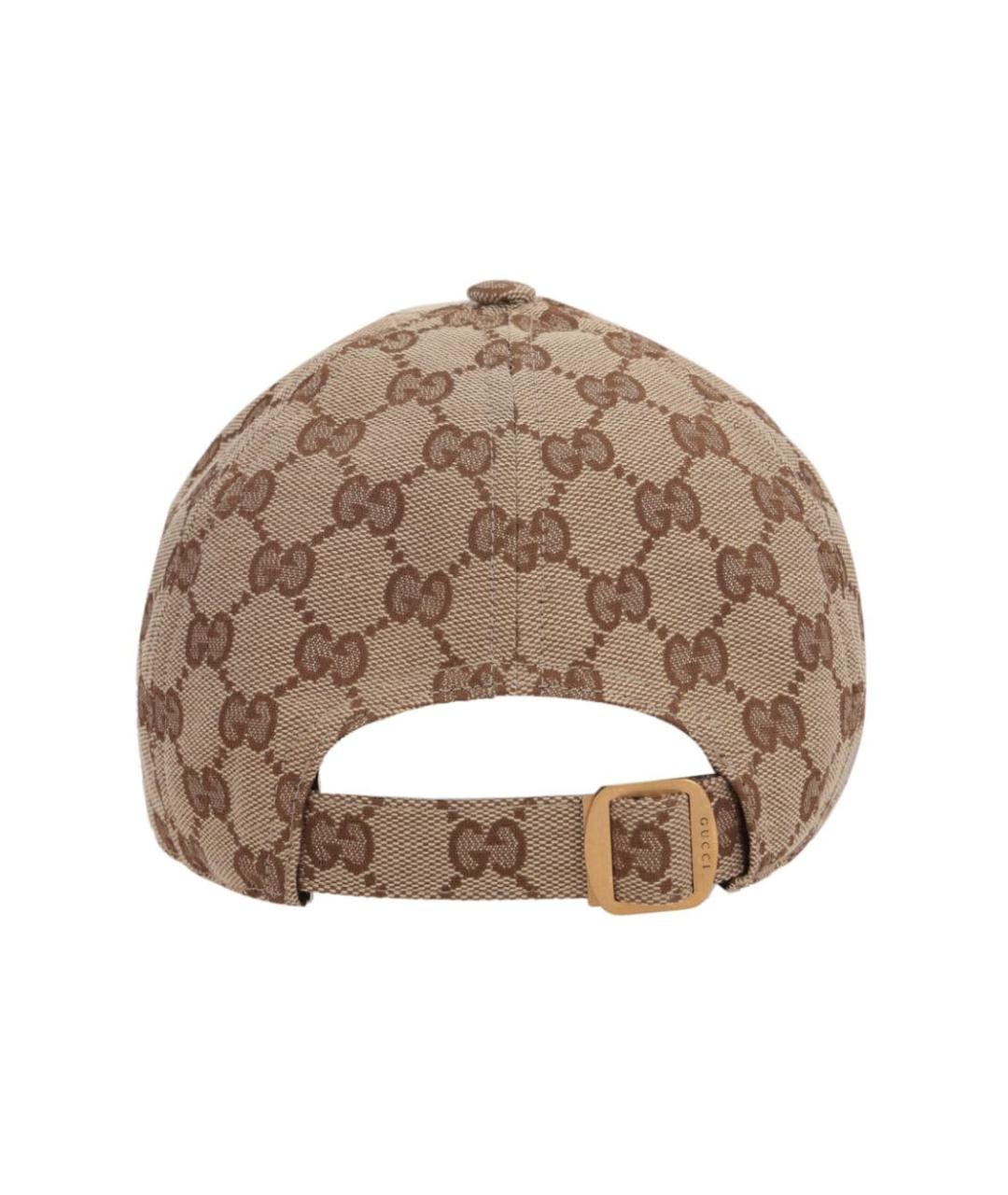 GUCCI Бежевая синтетическая кепка/бейсболка, фото 3