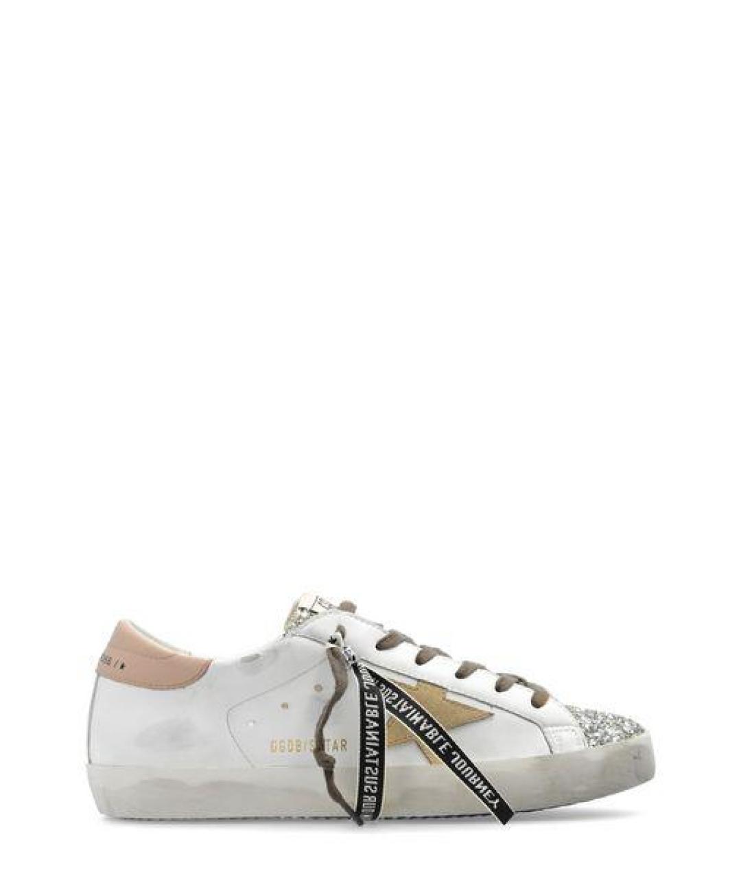 GOLDEN GOOSE DELUXE BRAND Белые текстильные кеды, фото 1