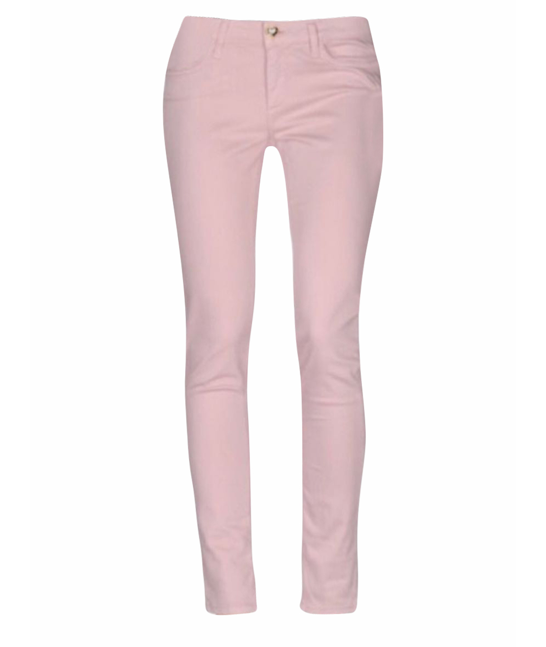 TWIN-SET Розовые хлопковые джинсы слим, фото 1