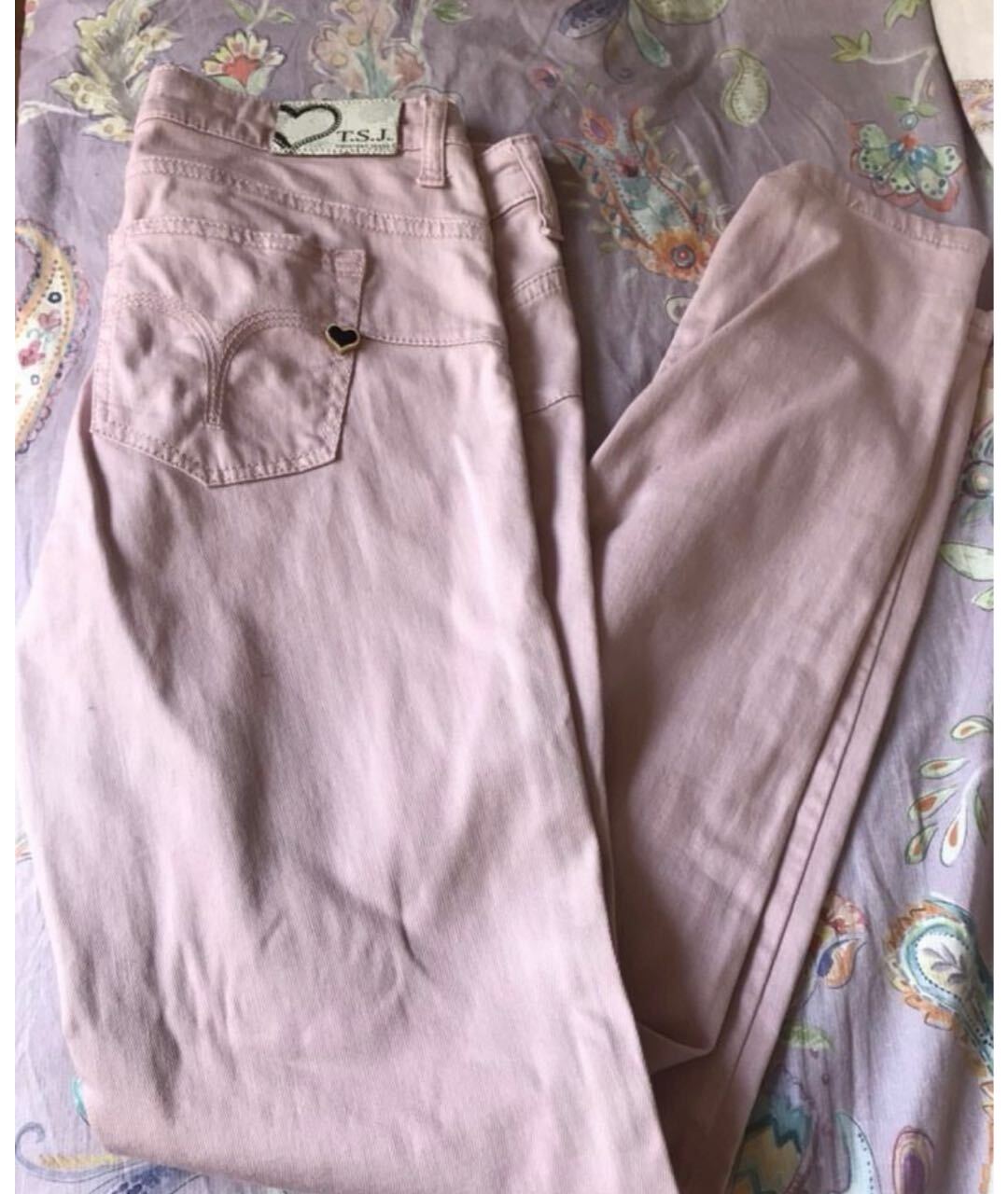 TWIN-SET Розовые хлопковые джинсы слим, фото 6