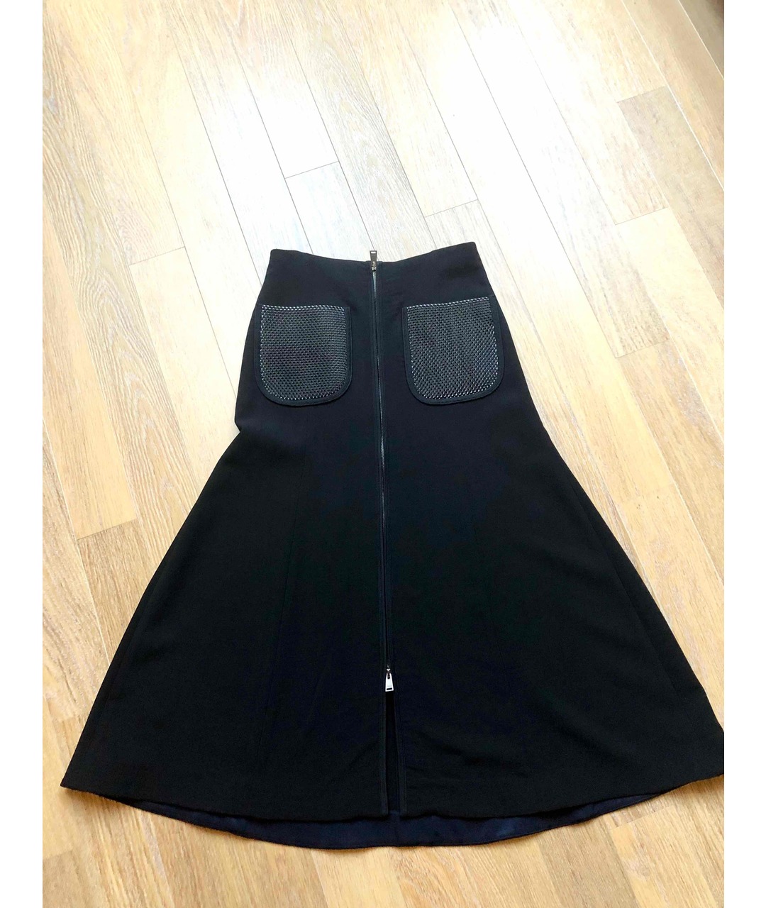 FENDI Темно-синяя вискозная юбка миди, фото 2