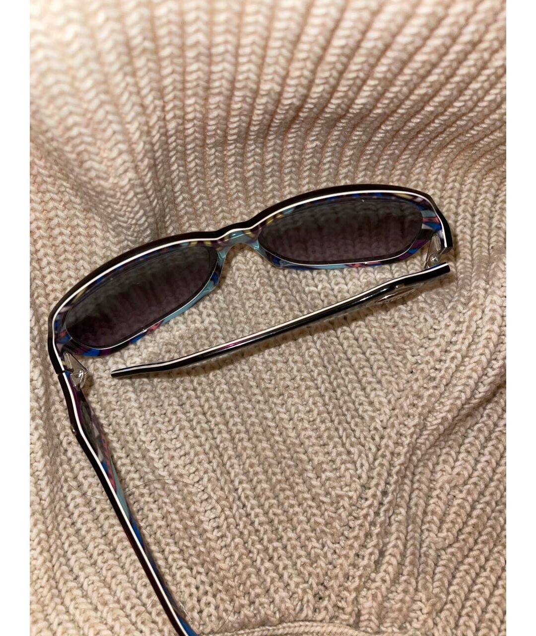 EMILIO PUCCI Фиолетовые пластиковые солнцезащитные очки, фото 3