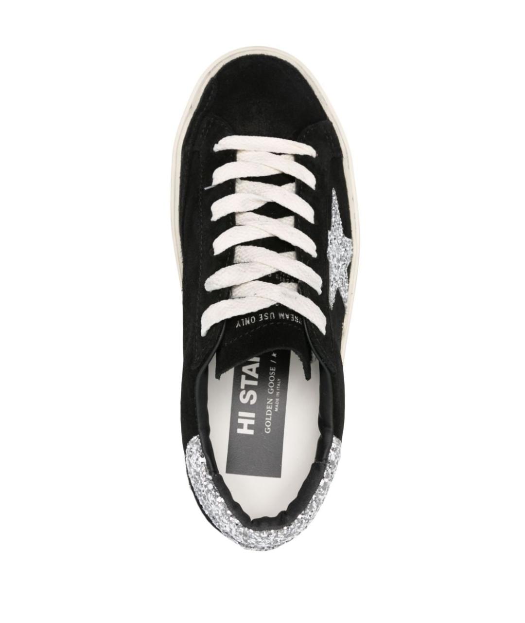 GOLDEN GOOSE DELUXE BRAND Черные кожаные кеды, фото 2