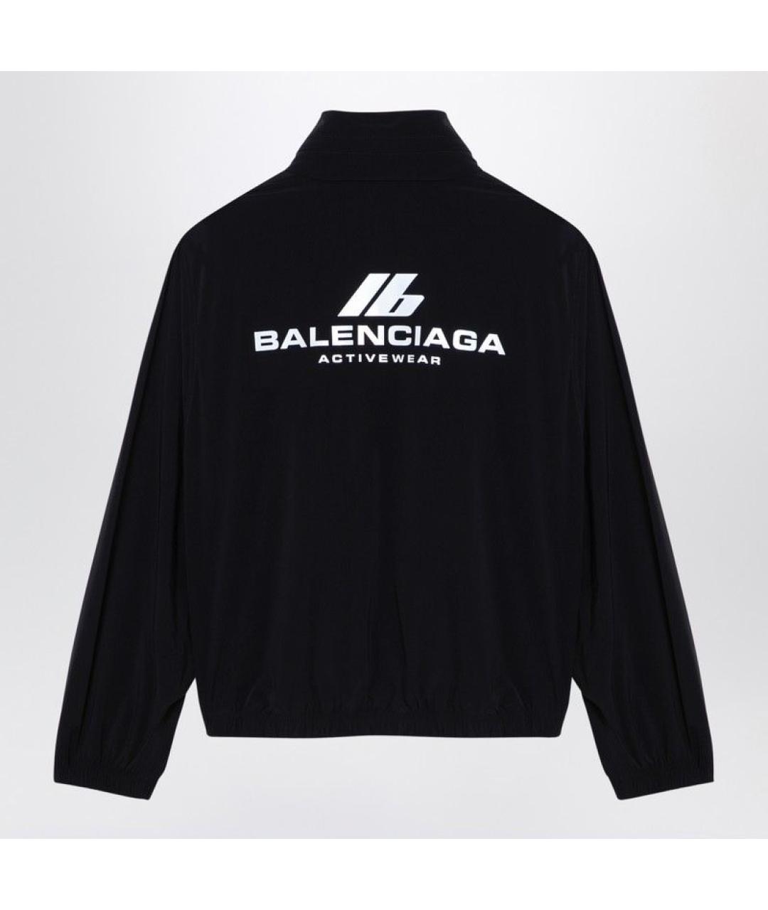 BALENCIAGA Черная полиамидовая куртка, фото 3