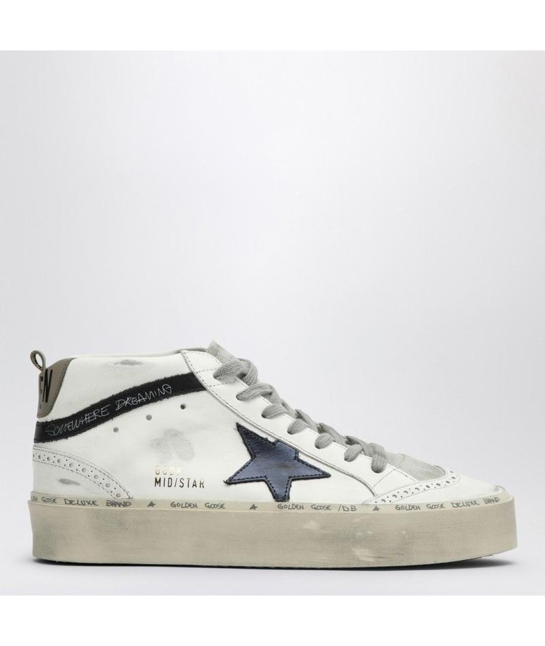 GOLDEN GOOSE DELUXE BRAND Белые кожаные кеды, фото 6