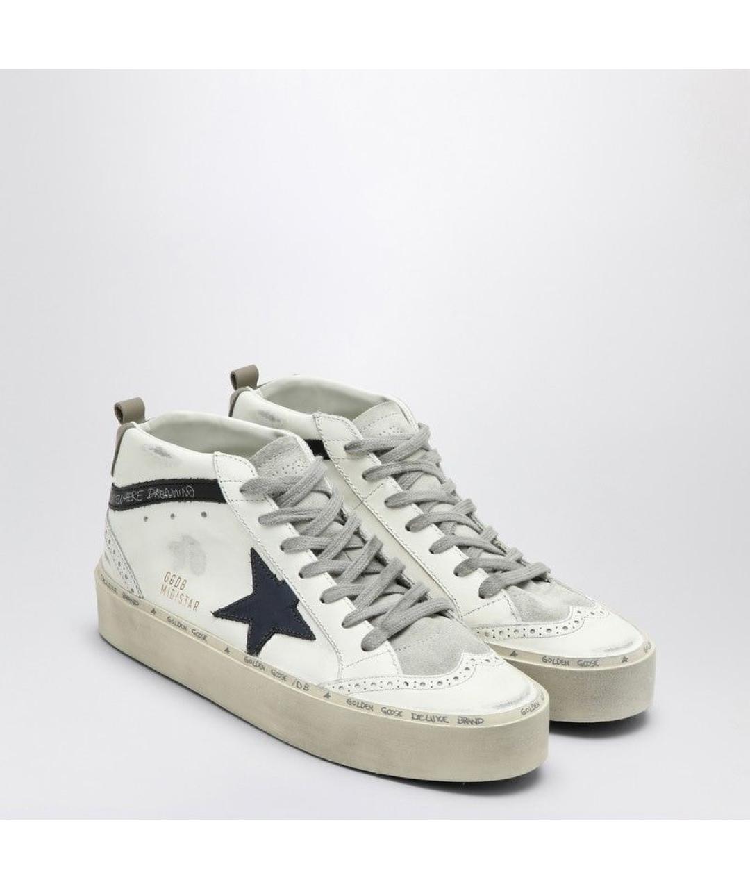 GOLDEN GOOSE DELUXE BRAND Белые кожаные кеды, фото 2