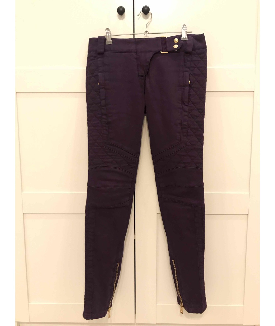 BALMAIN Фиолетовые джинсы слим, фото 2
