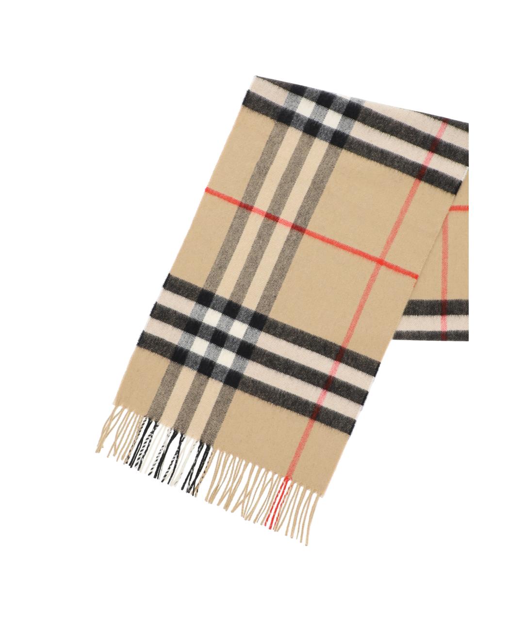 BURBERRY Бежевый кашемировый шарф, фото 4