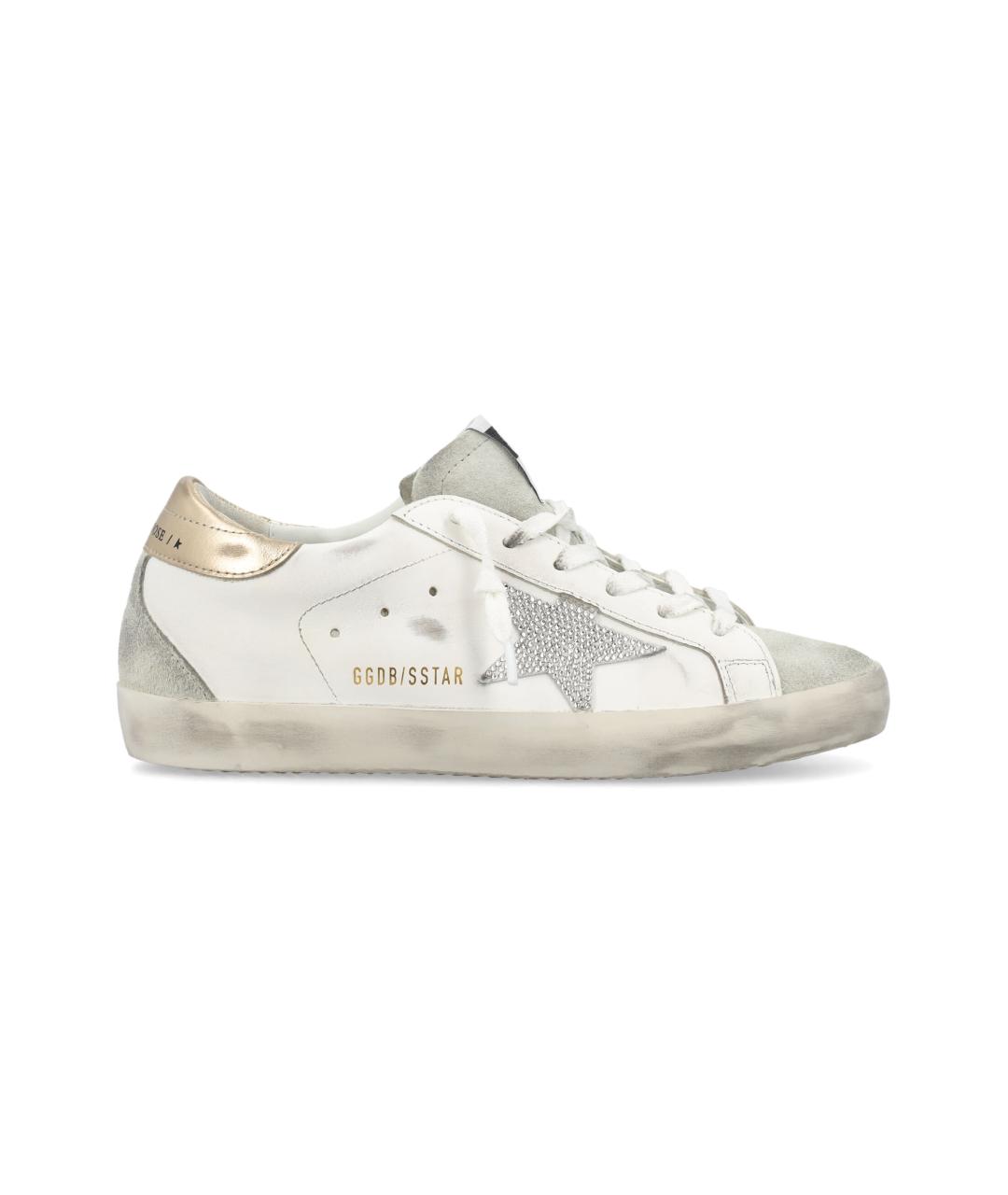 GOLDEN GOOSE DELUXE BRAND Белые синтетические кеды, фото 1