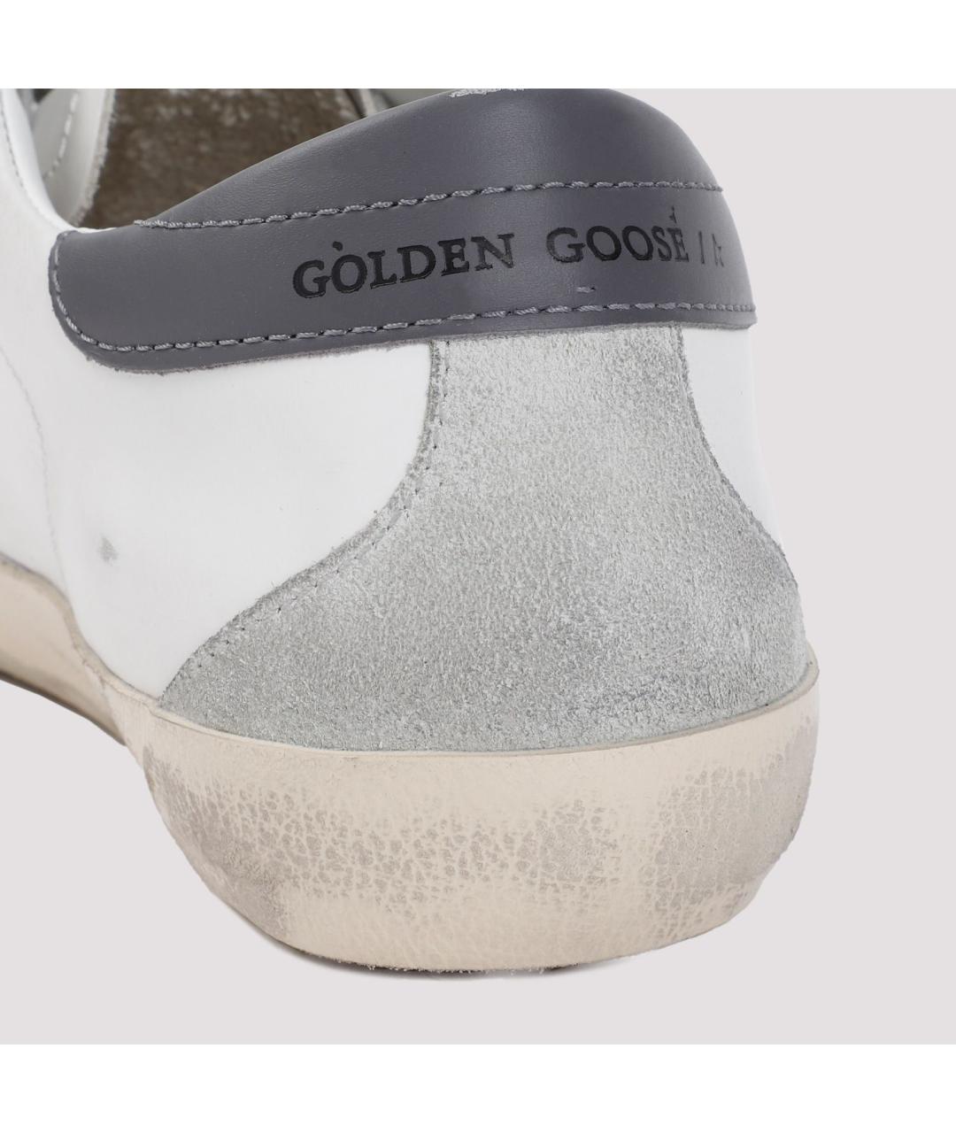 GOLDEN GOOSE DELUXE BRAND Белые кожаные низкие кроссовки / кеды, фото 5