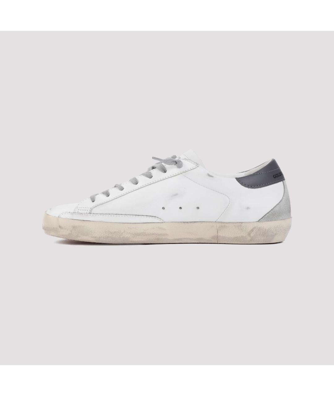 GOLDEN GOOSE DELUXE BRAND Белые кожаные низкие кроссовки / кеды, фото 3