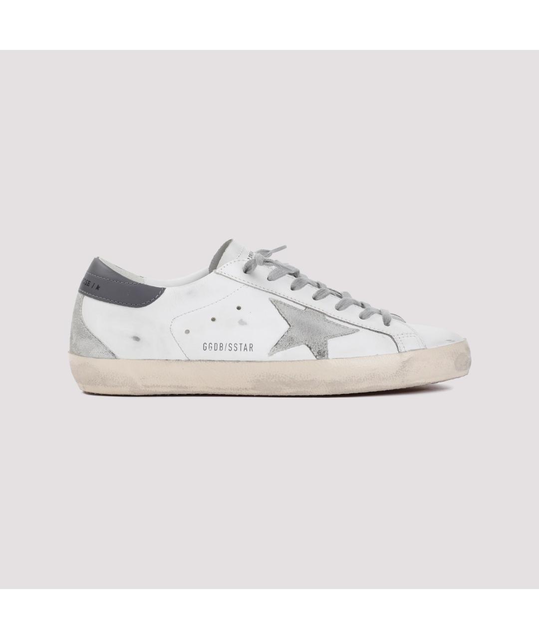 GOLDEN GOOSE DELUXE BRAND Белые кожаные низкие кроссовки / кеды, фото 2