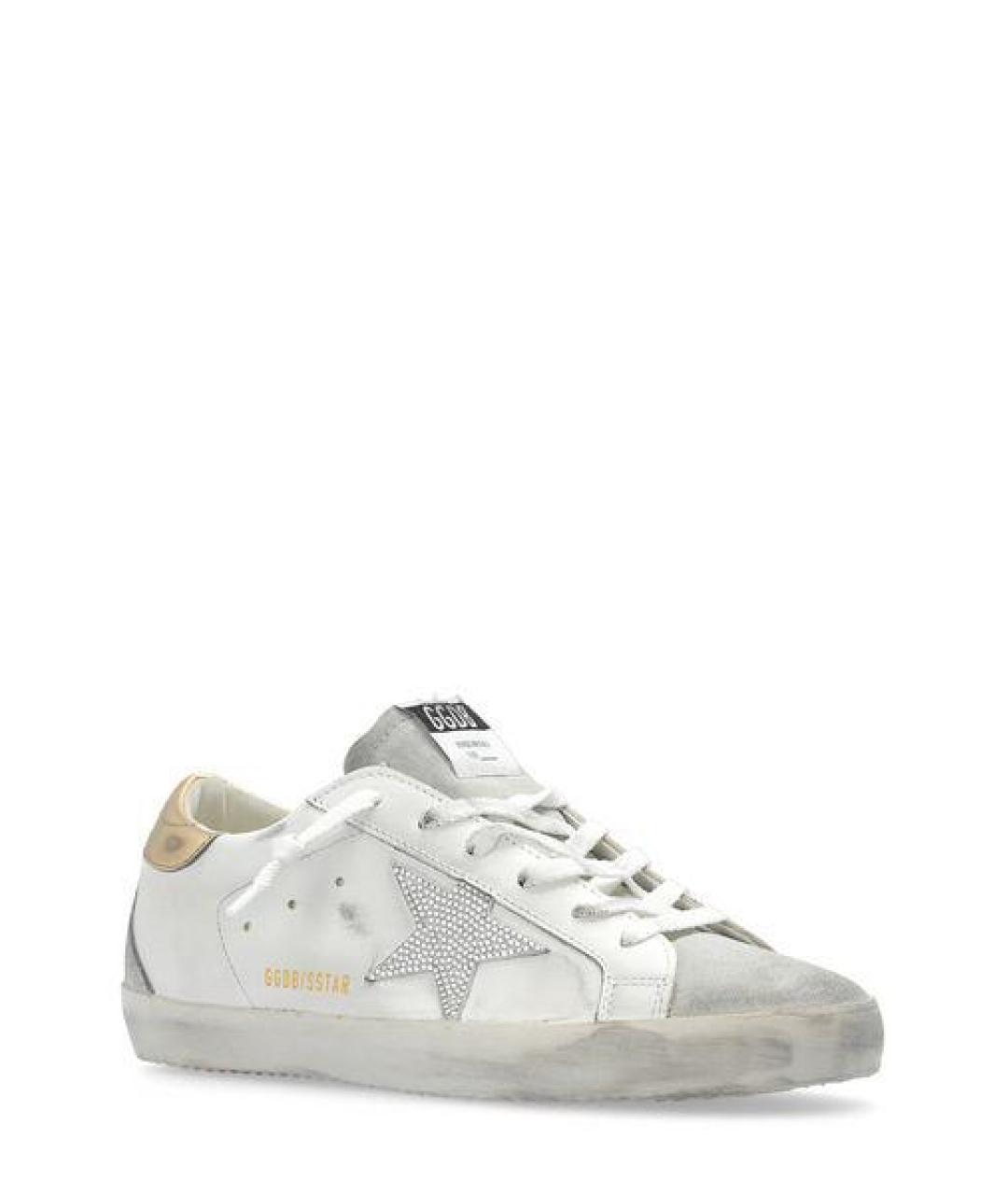 GOLDEN GOOSE DELUXE BRAND Белые кожаные кеды, фото 2