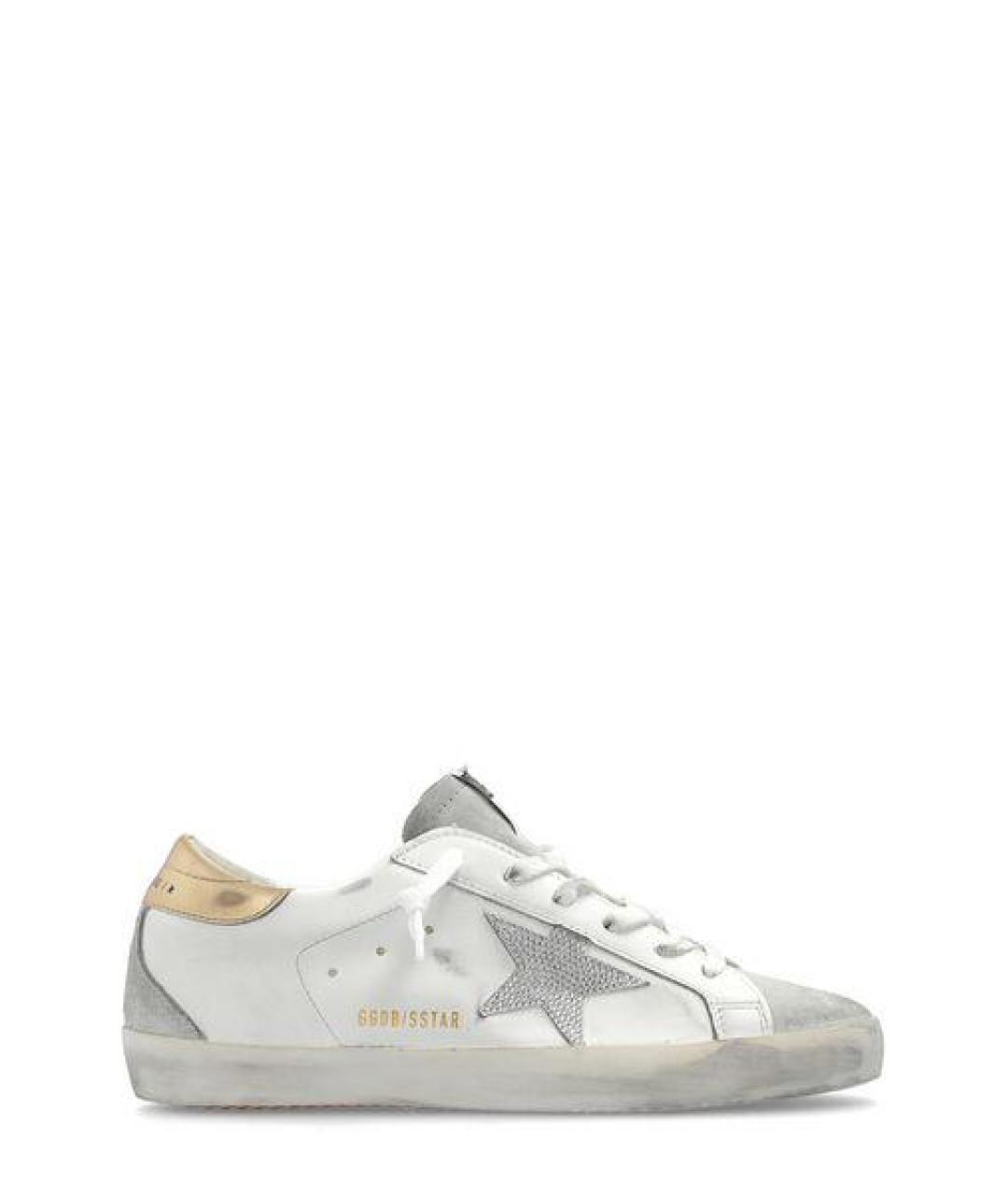 GOLDEN GOOSE DELUXE BRAND Белые кожаные кеды, фото 1