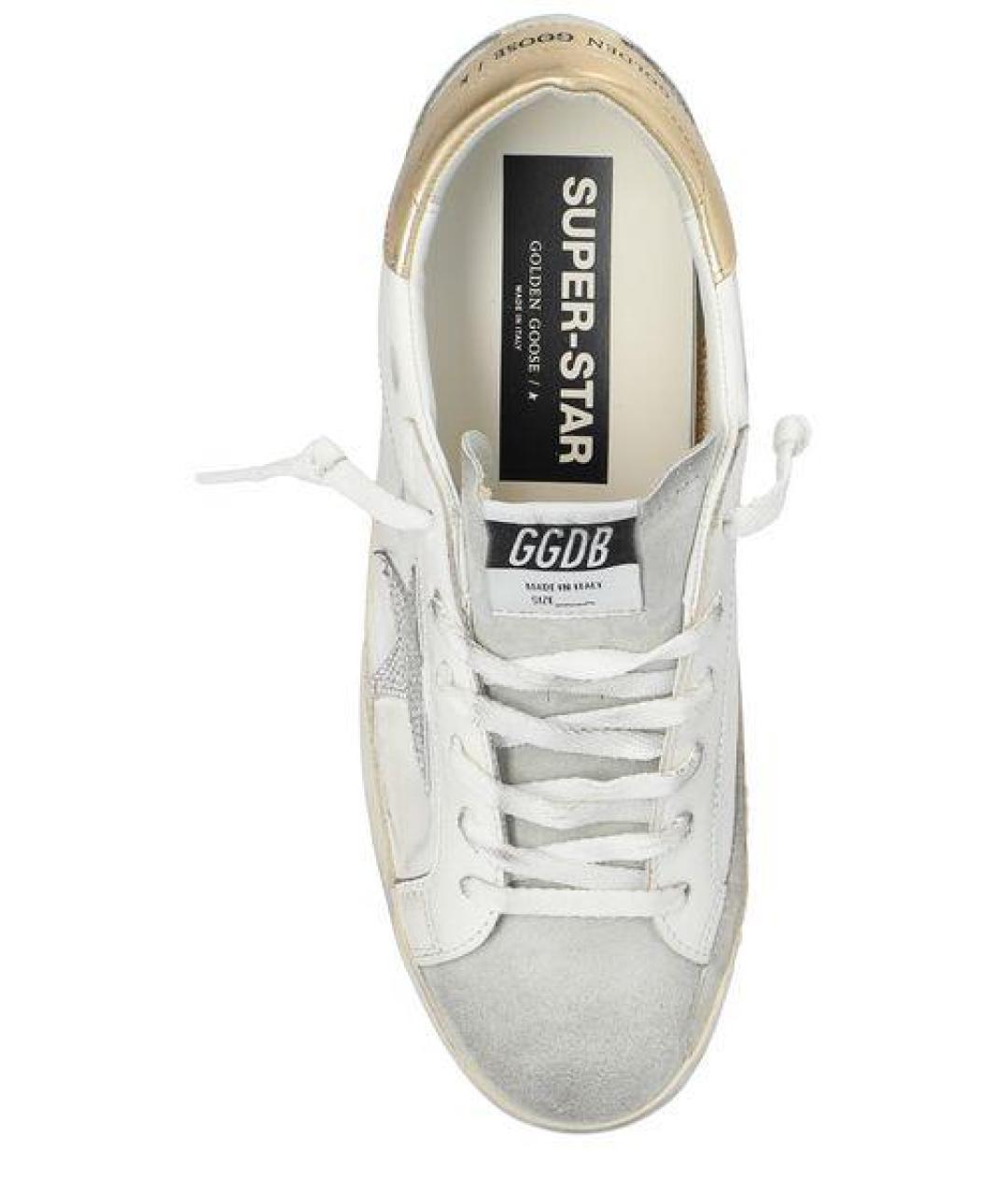 GOLDEN GOOSE DELUXE BRAND Белые кожаные кеды, фото 4