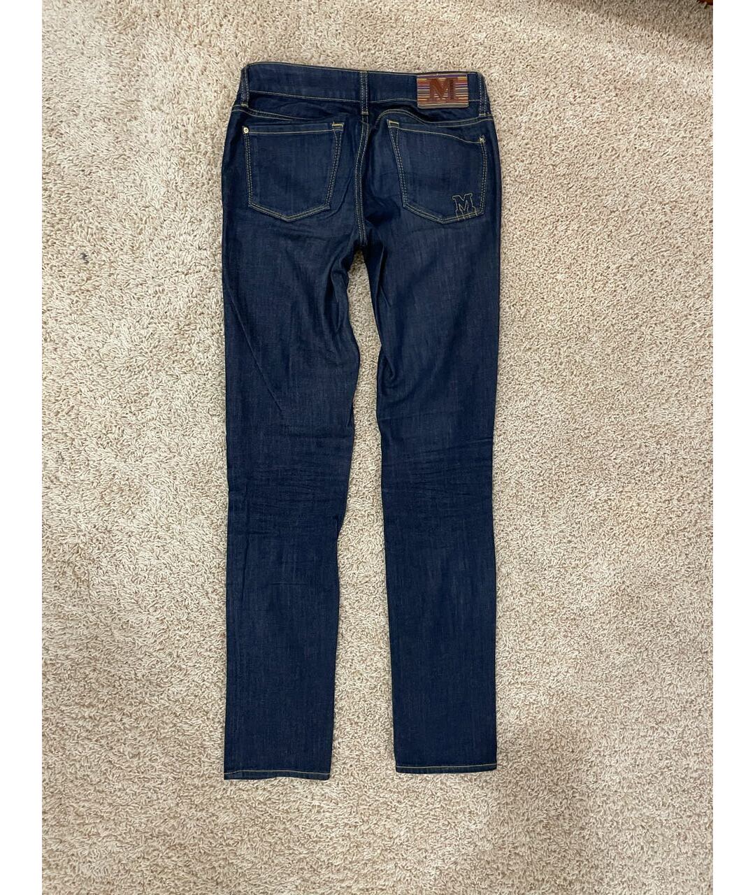 MISSONI Темно-синие хлопко-эластановые джинсы слим, фото 2