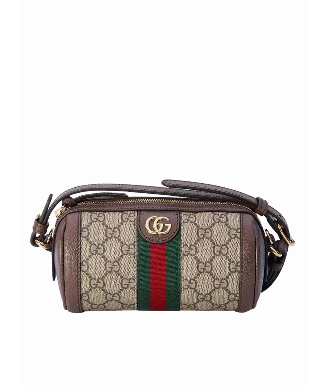 GUCCI Бежевая синтетическая сумка через плечо, фото 1