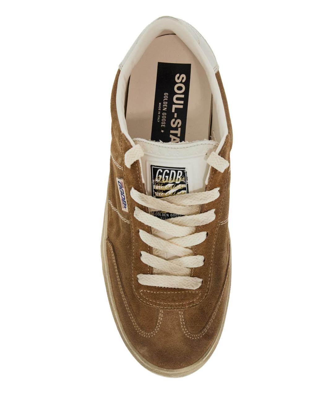 GOLDEN GOOSE DELUXE BRAND Коричневые кожаные кеды, фото 2
